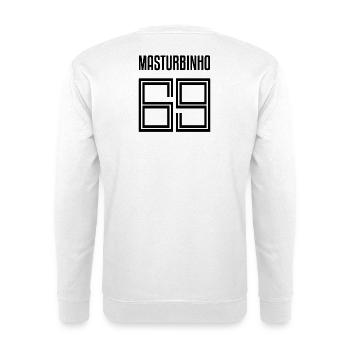Jersey Football Footballer Funny Funny Humorous - Unisex Sweatshirt - white - Back