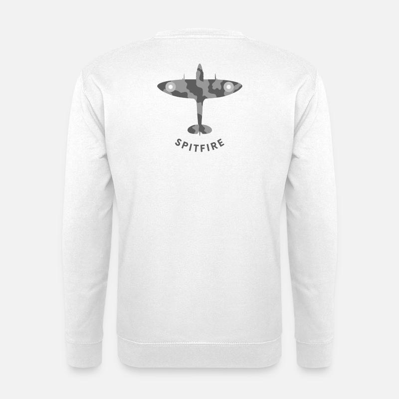 Spitfire fighter plane - Unisex Sweatshirt - white