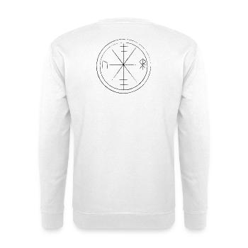 Wikinger Runen - Unisex Pullover - Weiß - Hinten