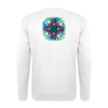 Modern Mandala 1 - Unisex Sweatshirt - white - Back