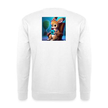 Kangou joue - Sweat-shirt Unisexe - blanc - Dos