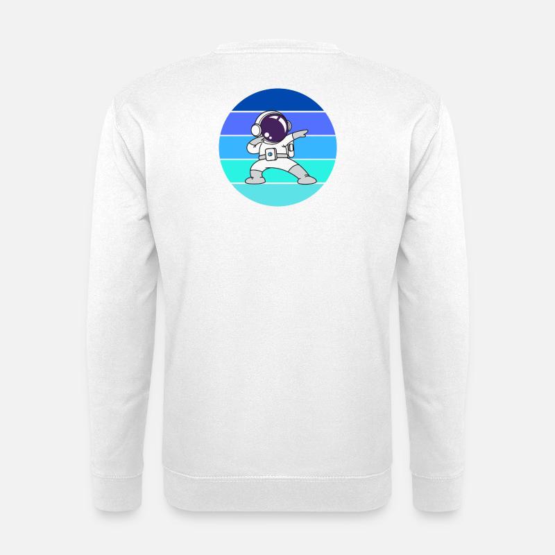 astronaut, spaceman, rocket - Unisex Sweatshirt - white