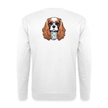 Cavalier King Charles, Hund, Niedlicher Hund - Unisex Pullover - Weiß - Hinten