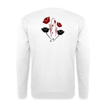 Tulpen mit Ameisen - Unisex Pullover - Weiß - Hinten