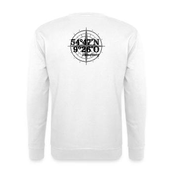 Flensburg Coordinates Souvenir - Unisex Sweatshirt - white - Back