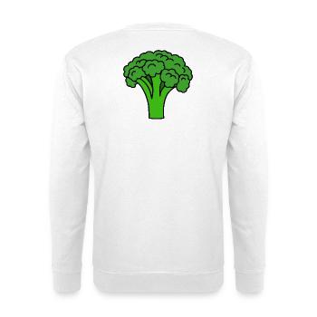 Brocoli - Sweat-shirt Unisexe - blanc - Dos