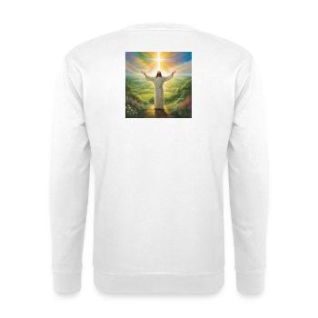 Jesus, katholischer Jesus Christus - Unisex Pullover - Weiß - Hinten