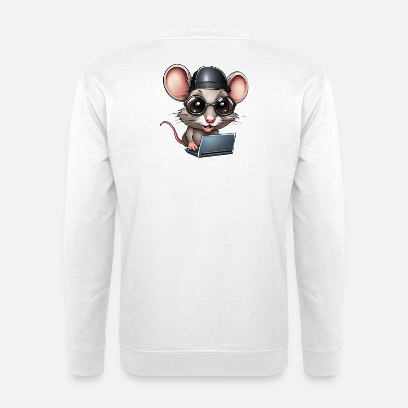 computer, computer geek, computer scientist - Unisex Sweatshirt - white