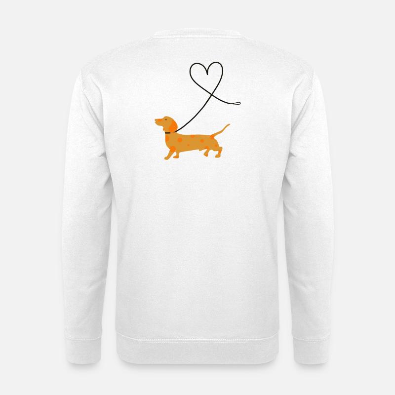 Dackel - Unisex Pullover - Weiß