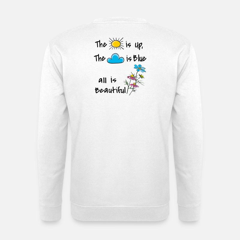 Life is beautiful - Unisex Pullover - Weiß