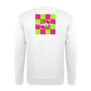 Beere & Farbenspiel Funkelndes Muster - Unisex Pullover - Weiß - Hinten