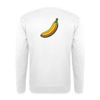 Banane Neon Pop - Sweat-shirt Unisexe - blanc - Dos