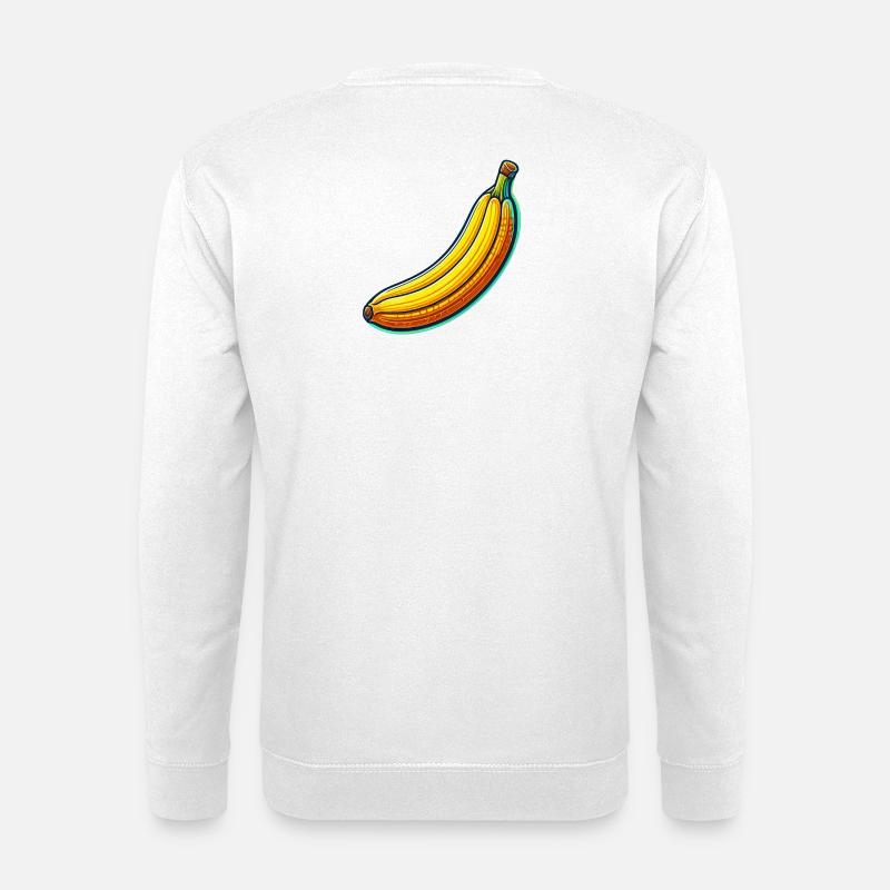 Banane Neon Pop - Unisex Pullover - Weiß