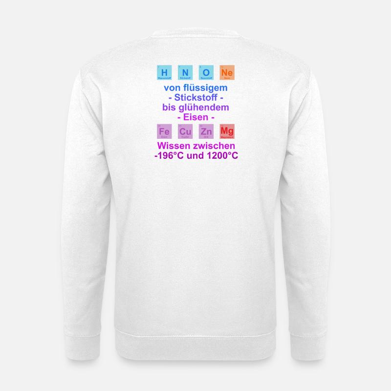 University saying "on temperature" gift, students - Unisex Sweatshirt - white