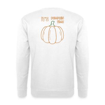 Its Pumpkin Time Illustration - Unisex Pullover - Weiß - Hinten