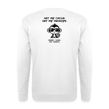 Not my Circus - Black - Unisex Pullover - Weiß - Hinten