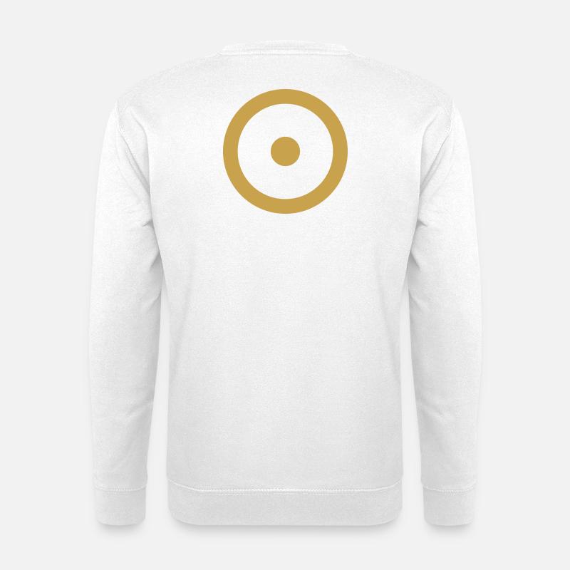 joystick-minimal-gold - Unisex Pullover - Weiß