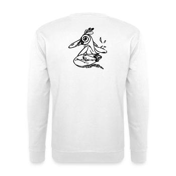 Surfing Penguin - Unisex Sweatshirt - white - Back