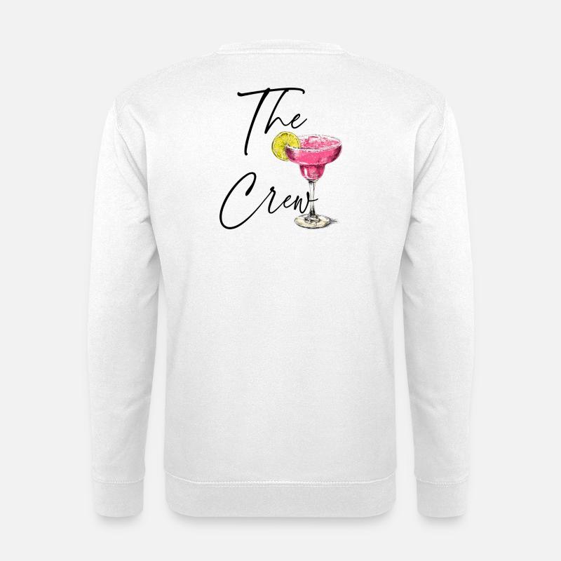 THE CREW! Cocktail & Fun - Unisex Pullover - Weiß