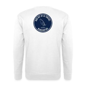 Windsurfing Token Limits Badge - Unisex Sweatshirt - white - Back