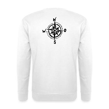 Kompass  - Unisex Pullover - Weiß - Hinten - Michal (187cm)