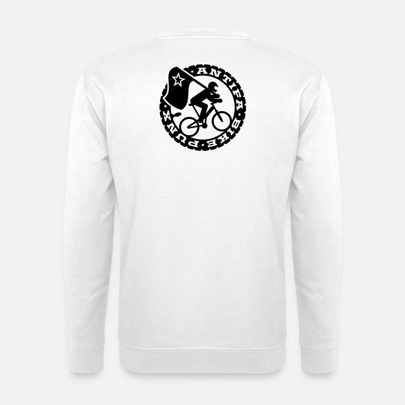 Antifa vélo Punks - Sweat-shirt Unisexe - blanc