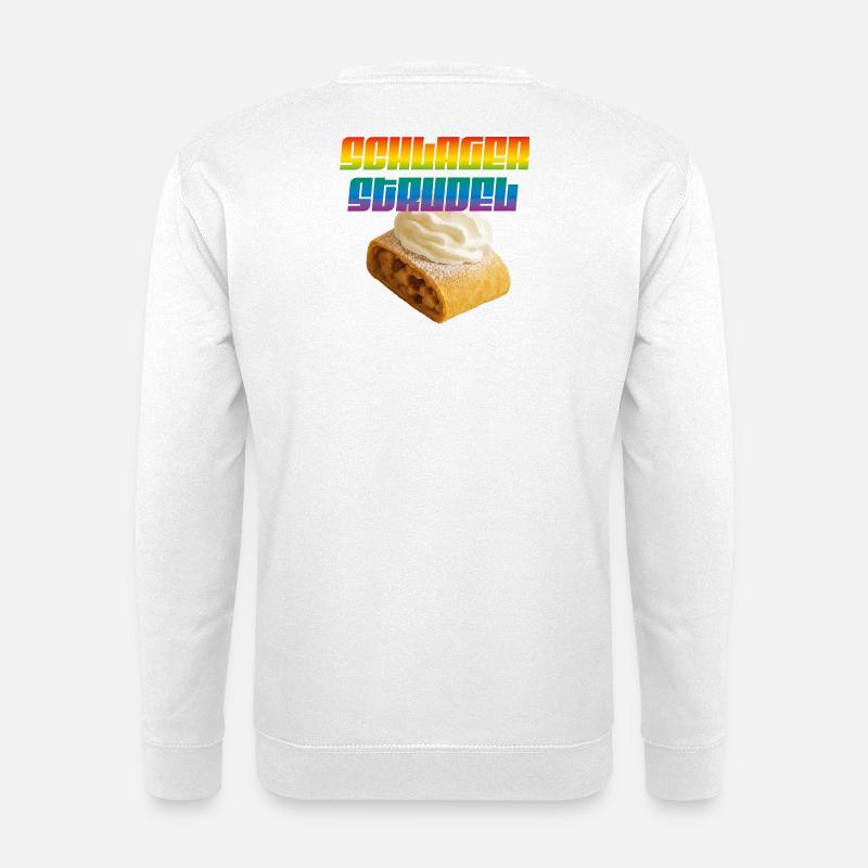 Schlager Strudel Statement - Unisex Pullover - Weiß