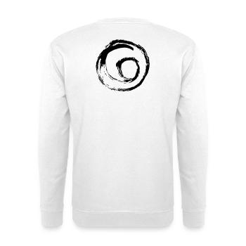 Spirale tourbillon point de cercle tourbillon dessiné à la main - Sweat-shirt Unisexe - blanc - Dos