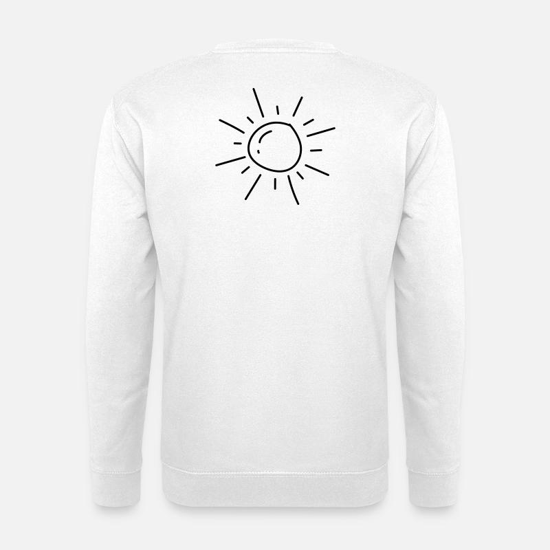 Sonne - Unisex Pullover - Weiß