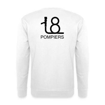 lance_18_2 - Sweat-shirt Unisexe - blanc - Dos