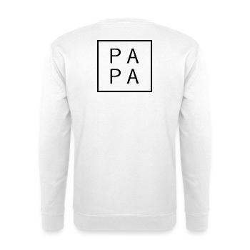 Papa Est. 2026 Father since 2026 Expectant Dad 2026 - Unisex Sweatshirt - white - Back