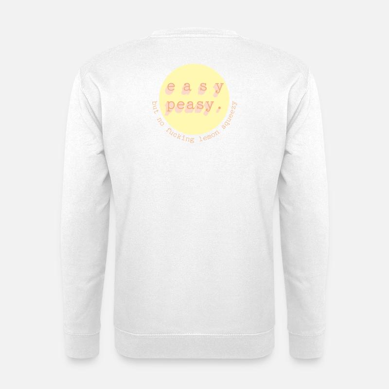 Easy Peasy Zitronen Kreis - Unisex Pullover - Weiß