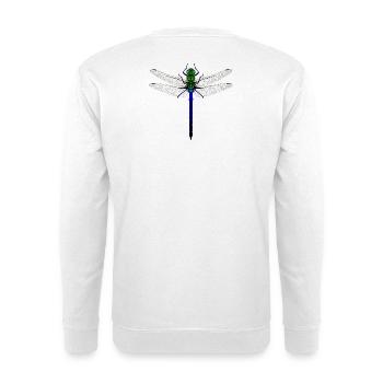 Neon Dragonfly Kybalion Combination Design Woman - Unisex Sweatshirt - white - Back