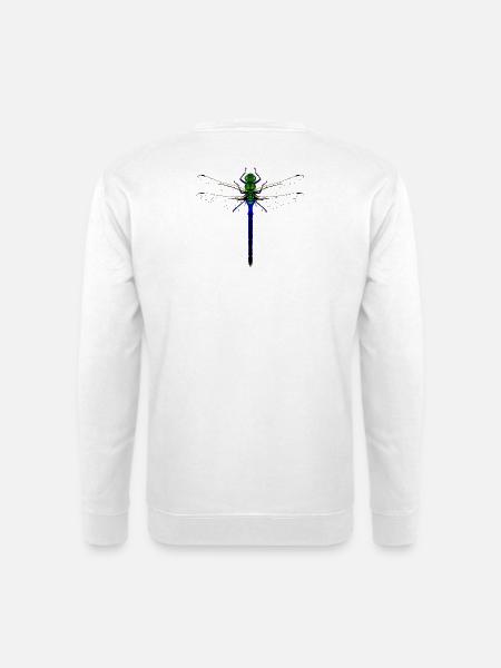 Neon Dragonfly Kybalion Combination Design Woman - Unisex Sweatshirt - white