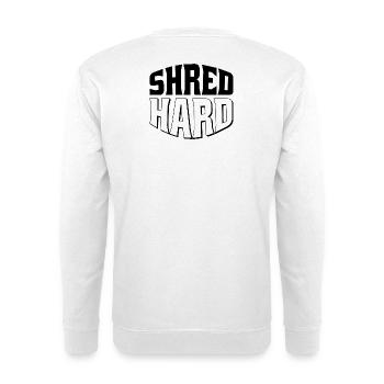 Shred Hard Snowboard Style - Unisex Pullover - Weiß - Hinten