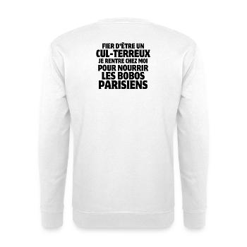 farmer, farmer, peasant, country - Unisex Sweatshirt - white - Back