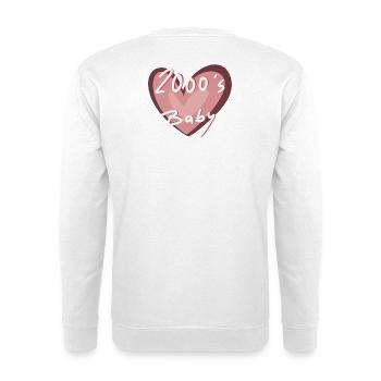 2000s Baby - Unisex Pullover - Weiß - Hinten
