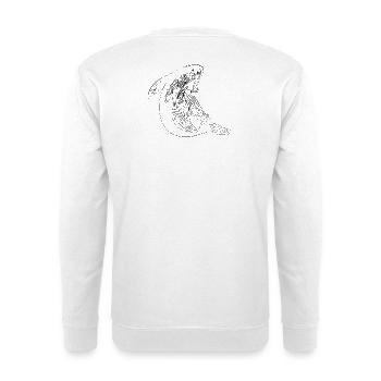 Unique Whale - Unisex Pullover - Weiß - Hinten