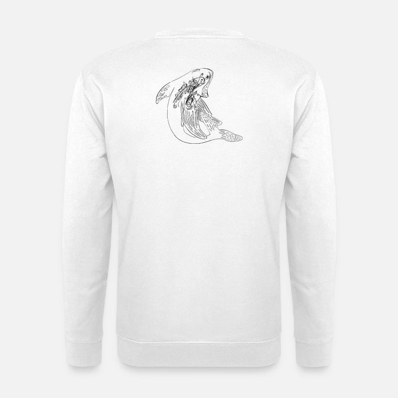 Unique Whale - Unisex Sweatshirt - white