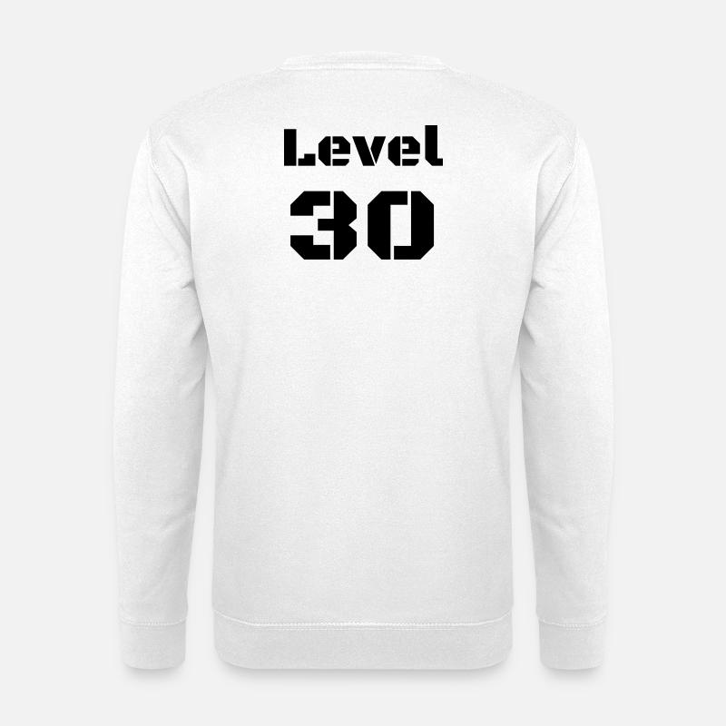 Level 30 - Unisex Pullover - Weiß