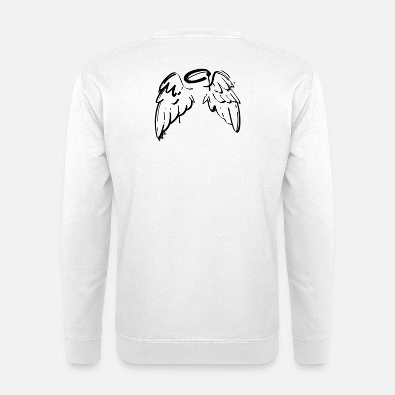 Nachtflügel Silhouette - Unisex Pullover - Weiß