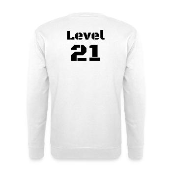 Level 21 - Unisex Pullover - Weiß - Hinten