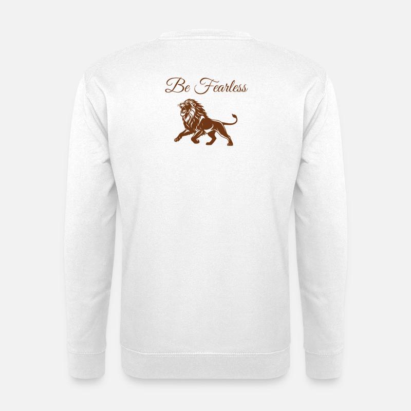 Sigura-Design Sei furchtlos - Unisex Pullover - Weiß