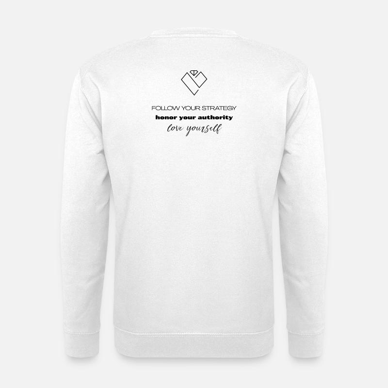 Strategy & Authority - Self-Love - Unisex Sweatshirt - white