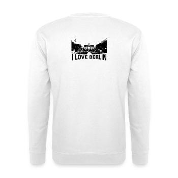 I love Berlin with BilD - Unisex Sweatshirt - white - Back