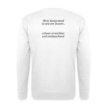 L’université dit « comme un professeur » cadeau, étudiants - Sweat-shirt Unisexe - blanc - Dos