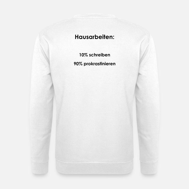 University Saying "Term Papers" Gift, Students - Unisex Sweatshirt - white