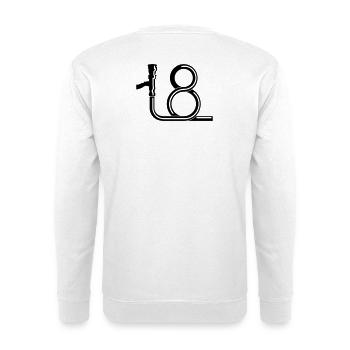 lance_18_b1 - Sweat-shirt Unisexe - blanc - Dos