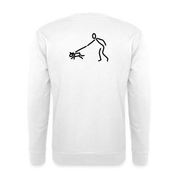 iYpsilon Hund gassi - Unisex Pullover - Weiß - Hinten