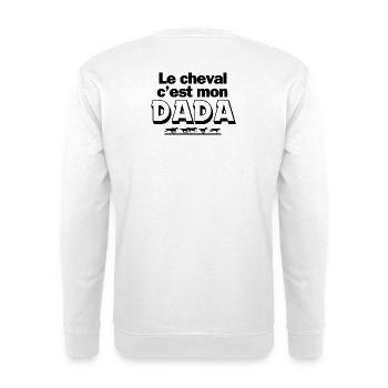 cheval, équitation, centre équestre - Sweat-shirt Unisexe - blanc - Dos
